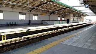 名鉄2200系／2300系 りんくう常滑駅 高速通過シーン