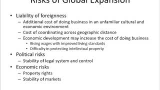 Global Strategy 1  Globalization Motives Risks