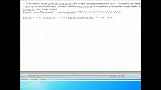 Java - ArrayList Worksheet #1