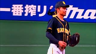 20181013阪神対中日：試合前練習の様子(金本監督、鳥谷、陽川、中谷、隼太、望月他)