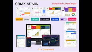Bootstrap 5 Admin Template fully Responsive With Sass – CrmX