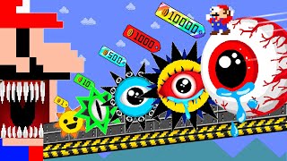 MARIO vs. Watermelon Game SUIKA Battle but It Marble Race SUIKA Watermelon Calamity | Mario Witcher