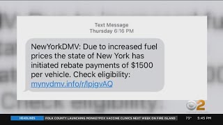 New York DMV warning about new text phishing scam