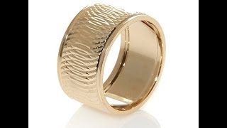 Technibond DiamondCut Swirl Design Band Ring