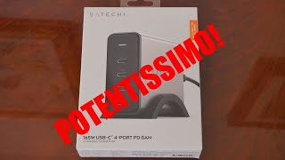 Recensione caricatore SATECHI  4 porte USB-C da 165W