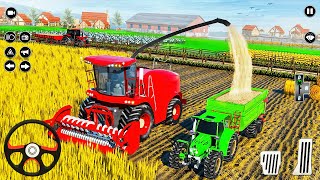 Real Tractor Farming Simulator 2022 - Harvester Attachments Tractor Driving - Android Gameplay