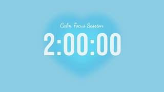 2 Hour Silent Count-Up Timer | Study with Me | Build Your Focus