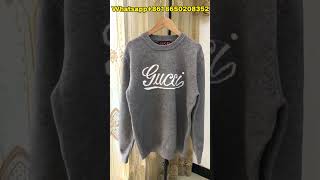 wear:Gucc-i knit logo wool sweater grey from BOOTSFY #gucci #sweater #shirt #shirts #tshirt #tshirts