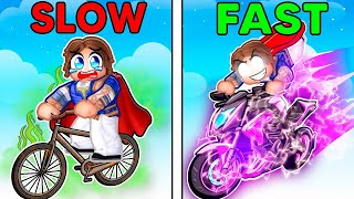 Upgrading SLOWEST to FASTEST Bike in Roblox