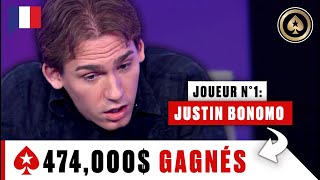 JUSTIN BONOMO GAGNE 400 000$ ♠️ Le Meilleur du Big Game ♠️ PokerStars en Français