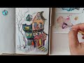 fairy house watercolor dip pen... fairyhouse