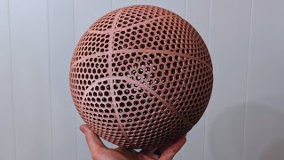 This Is The Coolest Looking Airless Basketball I Have 3D Printed