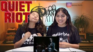 Two Girls React To Quiet Riot - Bang Your Head (Metal Health) [Official Video]