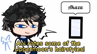 Aoi rates the Uppermoon's hairstyles! || Gacha Club || Demon Slayer ||