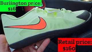 Burlington Finds #25: Nike Zoom Rival SD 2 for $16 in Barely Volt / Don Alpha Cleat 685134-700