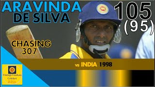 Extravagant Aravinda De Silva 105 (95) vs India chasing 307 in 1998 Nidahas Trophy