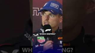 Max 'doesn't remember' his meeting with Toto 🤣 #f1 #formula1 (📽 source: F1TV)