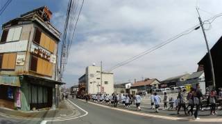 旧常滑地区祭礼2017 瀬木字 世楽車 試し曳き 広角）S3120006