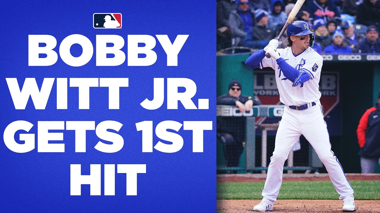 Bobby Witt Jr. HAS ARRIVED!! Gets First Major League Hit To Put Royals ...