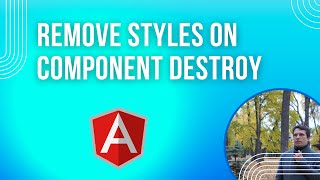 Angular - Remove styles on component destroy.