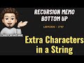 Extra Characters in a String | Recursion | Bottom Up | Easy | Leetcode 2707 | codestorywithMIK