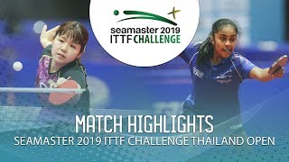 Yuka Umemura vs Prithika Pavade | 2019 ITTF Challenge Thailand Open (U21 Final)