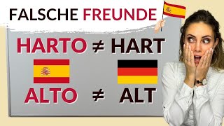 Beispiele für falsche Freunde im Spanischen - Achtung! Nicht verwechseln!