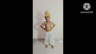 ఆచార్య దేవ ఏమంటివి డైలాగ్ 5years old kid... #ntr dialogue #dhana Veera sura karna # acharya deva