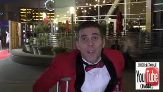 Steve-O talks about Donald Trump & Hillary Clinton and it is FUNNY outside ArcLight Theatre in Holly