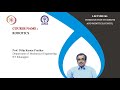 Lecture 06: Introduction to Robots and Robotics (Contd.)