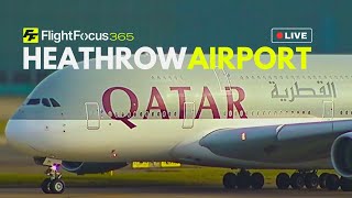 Heathrow Airport Live LHR - STRONG GUSTS - Sunday 23rd Feb 2025