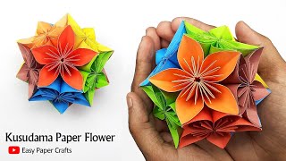 How to Make Paper Things Easy | DIY Paper Flowers | Kusudama Flower Ball | Easy Paper Crafts
