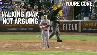 MLB Ejected Walking Away