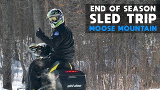 End of season ride in Moose Mountain Prov Park