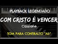 🎤 Com Cristo é Vencer (PLAYBACK LEGENDADO no Piano - TOM CONTRALTO, Ab) Cassiane, by Niel Nascimento