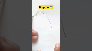 How To Draw Dolphin 🐬 easy | Easy Drawing For Beginners |#shorts #trending #viral