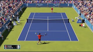 Roger Federer vs Novak Djokovic ATP Nadal Academy /AO.Tennis 2 |Online 23 [1080x60 fps] Gameplay PC
