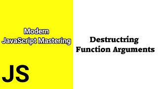 Destructring Function Arguments || Javascript ES6 tutorial for beginners || Time For Code