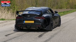 Toyota Supra Mk5 with Fi Exhaust - Burnouts & Loud Accelerations!