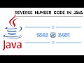 Program to Reverse a number in Java/ Java in VScode/ beginner coding