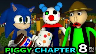 Baldi and Sonic vs piggy chapter 8 speedrunner carnival