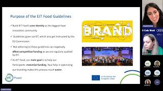 EIT Food Branding and Communication Webinar on 24.10.2024