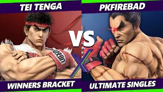 S@X 454 - Tei Tenga (Ryu) Vs. PkFireBad (Kazuya) SSBU Ultimate Tournament