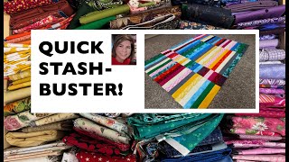 ☀️ STASHBUSTER ✂️ 🧵 | SCRAPBUSTER | 4 HOUR QUILT | FREE QUILT TUTORIAL! 👍🏻