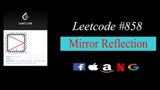 Mirror Reflection | LeetCode 858 |Code + Explanation || Python #leetcode #Placementpreparation