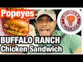 POPEYES NEW BUFFALO RANCH CHICKEN SANDWICH 🐔 | HOMESTYLE MACARONI AND CHEESE 🧀