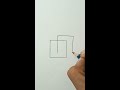 draw cube very easy in 15 second amit kumar art cube draw drawing shorts short