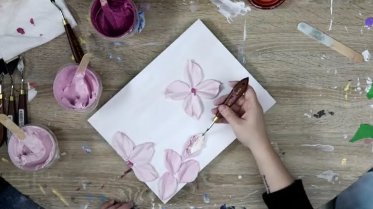 Textured Flower Painting Tutorial Best Flower Site