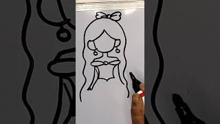 Amar rajkonna re | princess easy drawing | #drawing #princess #trendingsong