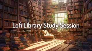 Lofi Library Study Session📚Lofi Deep Focus Study/Work Concentration  [chill lo-fi hip hop beats]